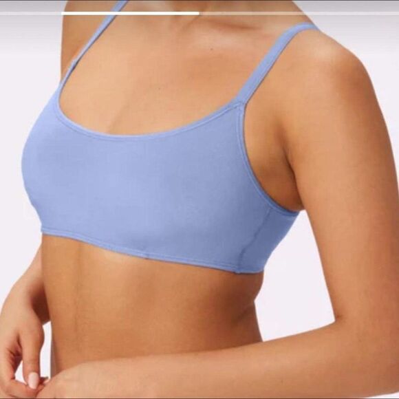 Parade Baby Blue Soft Scoop Bralette size 0+ (30DD) Like New - Picture 1 of 5